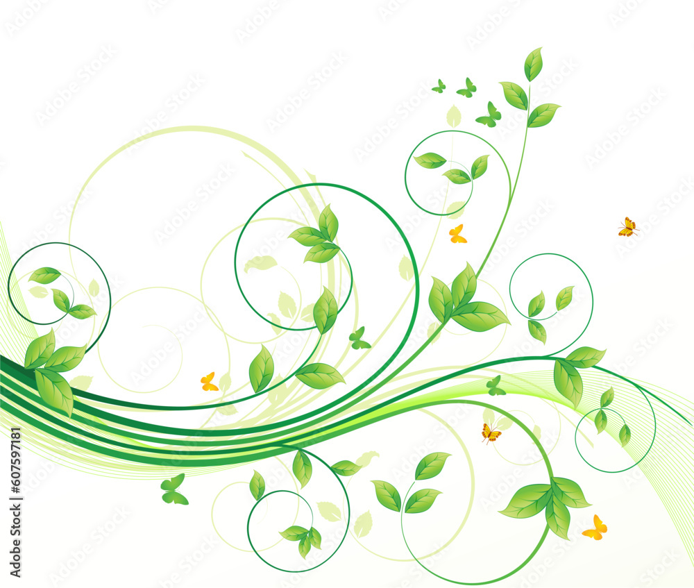 Floral background vector abstract illustration Floral background vector abstract illustration