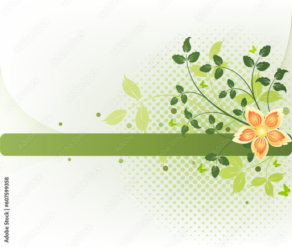 Abstract floral design illustration
