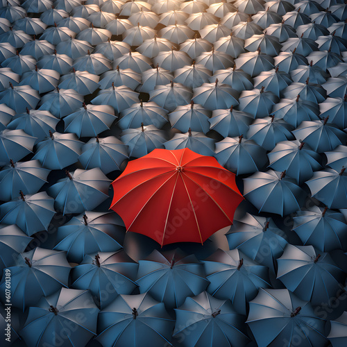 red umbrella and leadership