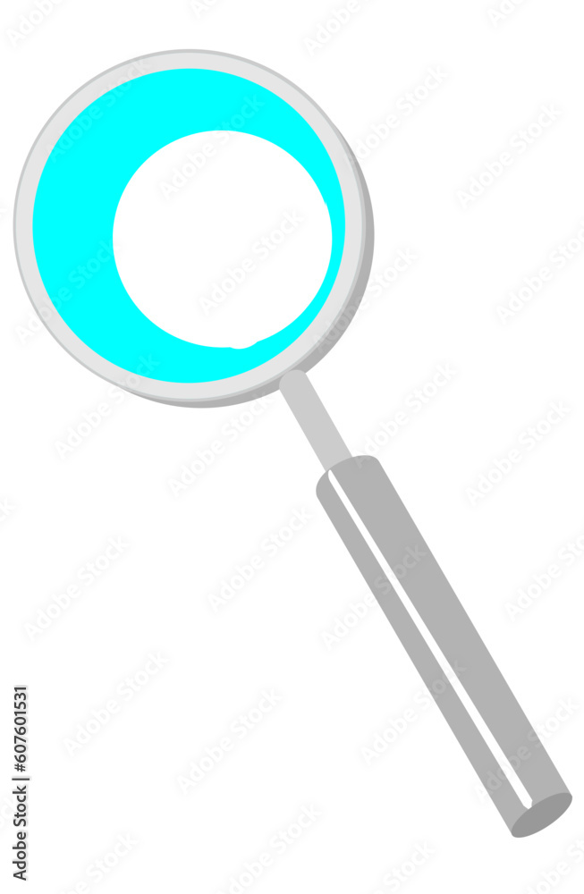A magnifying glass isolated on white A magnifying glass isolated on white