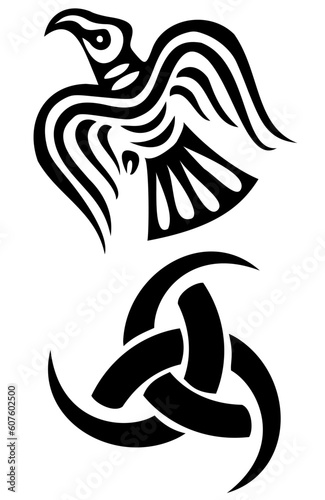 Set of two viking symbols