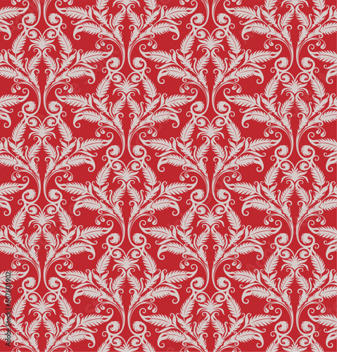 Seamless background from a floral ornament, Fashionable modern wallpaper or textile