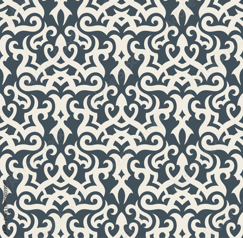 Seamless background from a floral ornament, Fashionable modern wallpaper or textile
