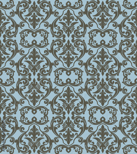 Seamless background from a floral ornament, Fashionable modern wallpaper or textile