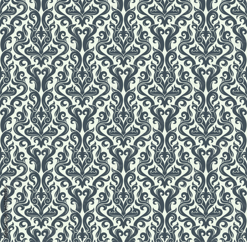 Seamless background from a floral ornament, Fashionable modern wallpaper or textile