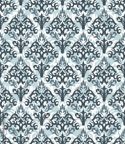 Seamless background from a floral ornament, Fashionable modern wallpaper or textile