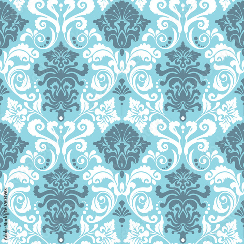Seamless background from a floral ornament, Fashionable modern wallpaper or textile