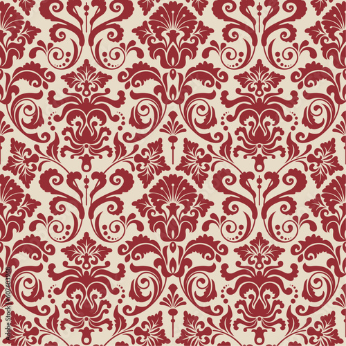 Seamless background from a floral ornament, Fashionable modern wallpaper or textile