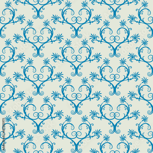 Seamless background from a floral ornament, Fashionable modern wallpaper or textile