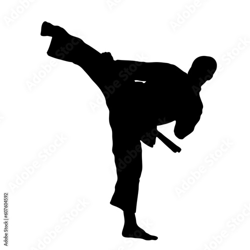 KARATE MEN SILUET VECTOR