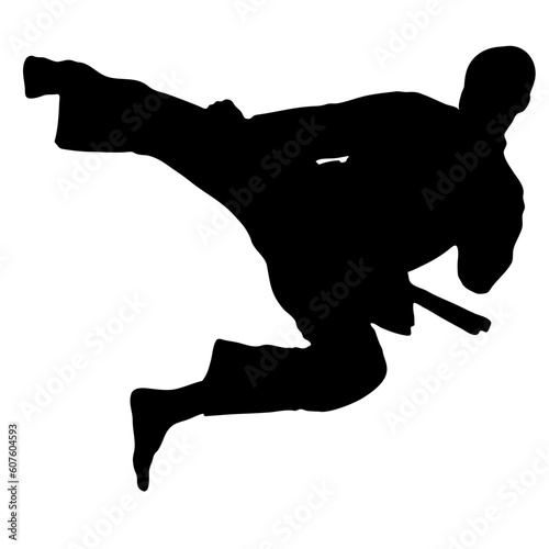 KARATE MEN SILUET VECTOR