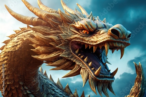 chinese dragon statue Chinese mythological creatures