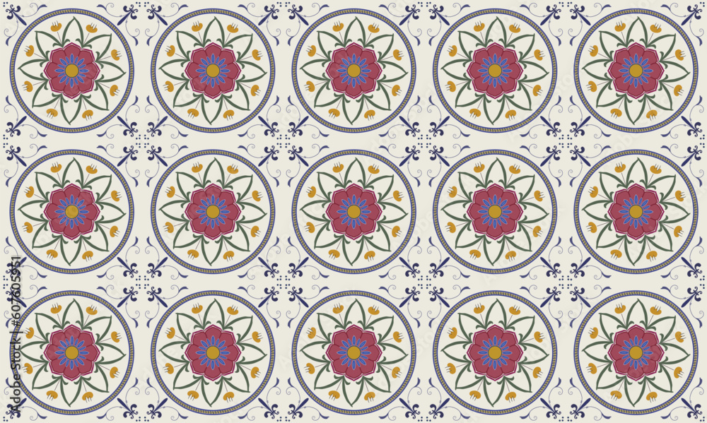 Vector illustration of Original seamless floral pattern Vector illustration of Original seamless floral pattern