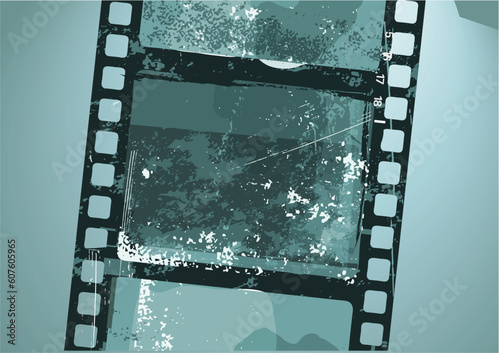 Vector illustration of  Grunge Film pattern