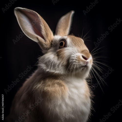 Velvety Elegance: Captivating Beveren Bunny © Emojibb.Family