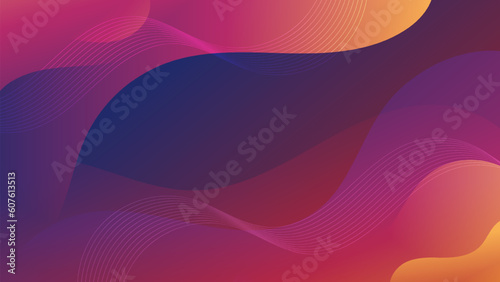 Abstract Colorful liquid background. Modern background design. gradient color. Dynamic Waves. Fluid shapes composition. Fit for website, banners, wallpapers, brochure, posters