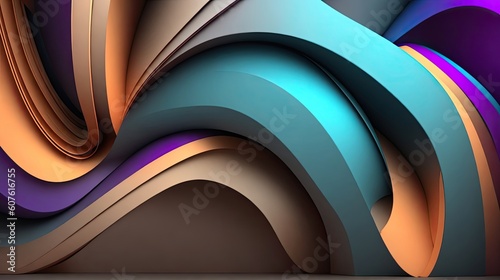 A colorful background with a blue and orange background.