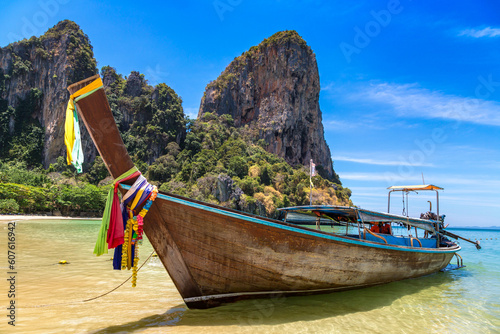Boat at Railay Beach in Thailand