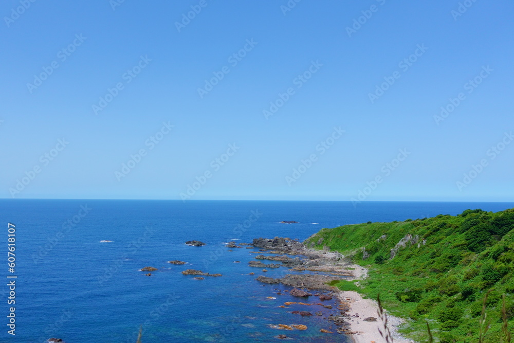 男鹿半島の海岸線 男鹿半島の海岸線