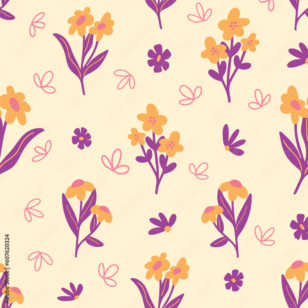 Pink Red Orange Nature Floral Flowers Pattern Pink Red Orange Nature Floral Flowers Pattern
