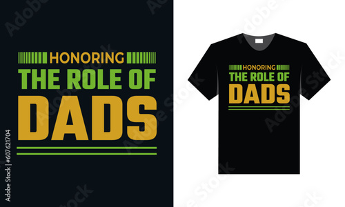 best typography t shirt design for father's day special