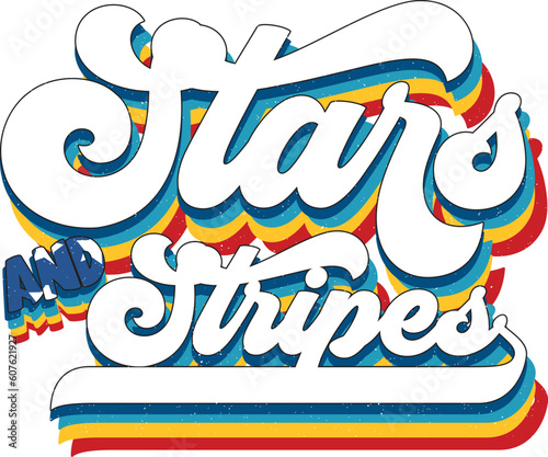 Funny 4th of July Sublimation American Flag Embedded Graphics on White Background. Red Green Typographic Combination for Print on Demand Business and Printing Industry.