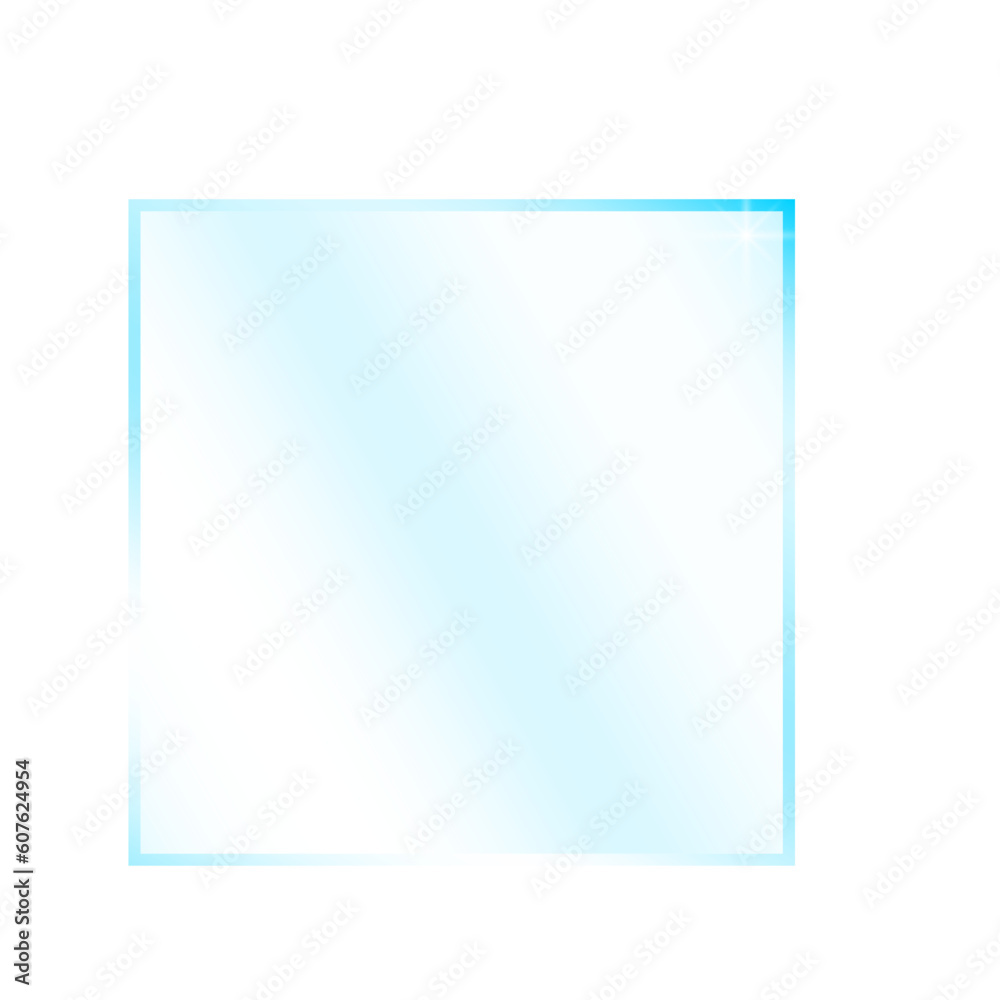 Glass plate. Realistic transparent glass window in rectangle frame. Vector illustration. Glass plate. Realistic transparent glass window in rectangle frame. Vector illustration.