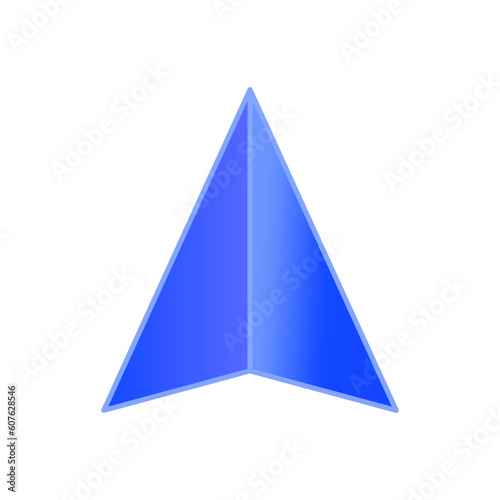 Gps arrow pointer icon . Vector illustration.
