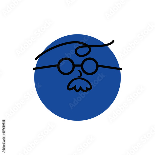 Abstract Emoticon Cartoon