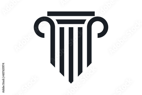 Law legal logo design vector	
