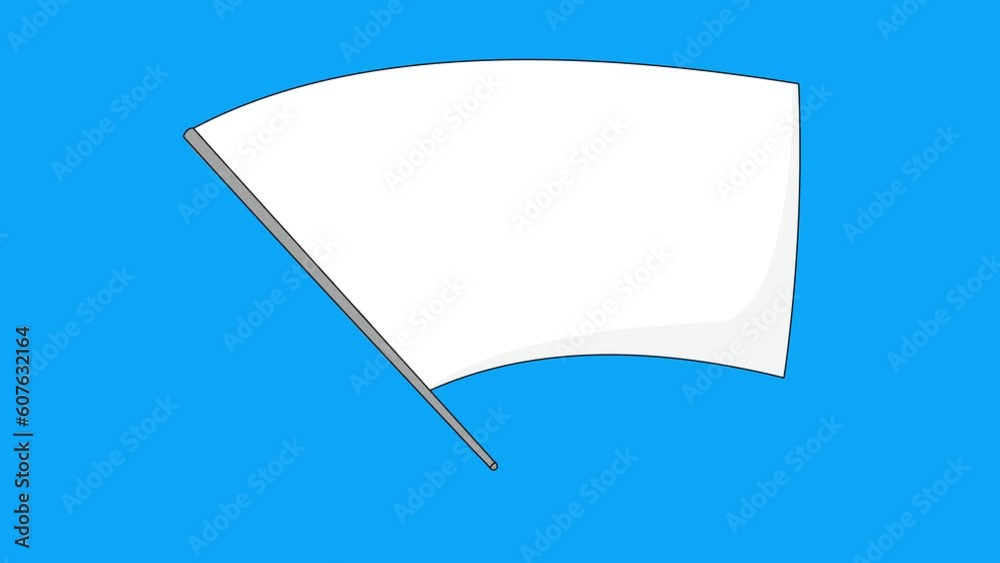 Cartoon animation victory flag for video decoration. Cartoon animation victory flag for video decoration.