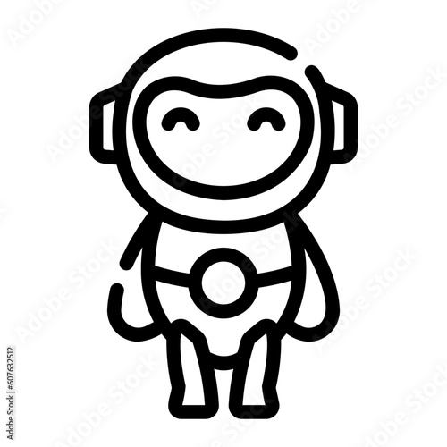 robot Line Icon