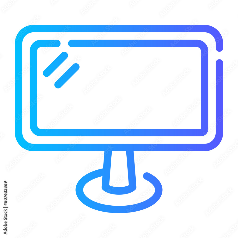 computer Line Gradient Icon computer Line Gradient Icon