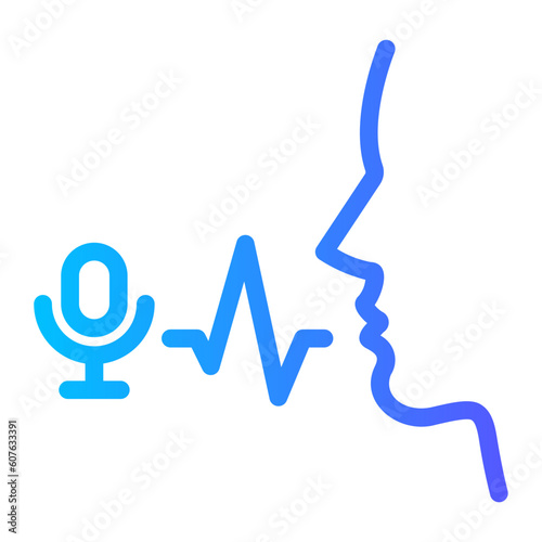 voice Line Gradient Icon