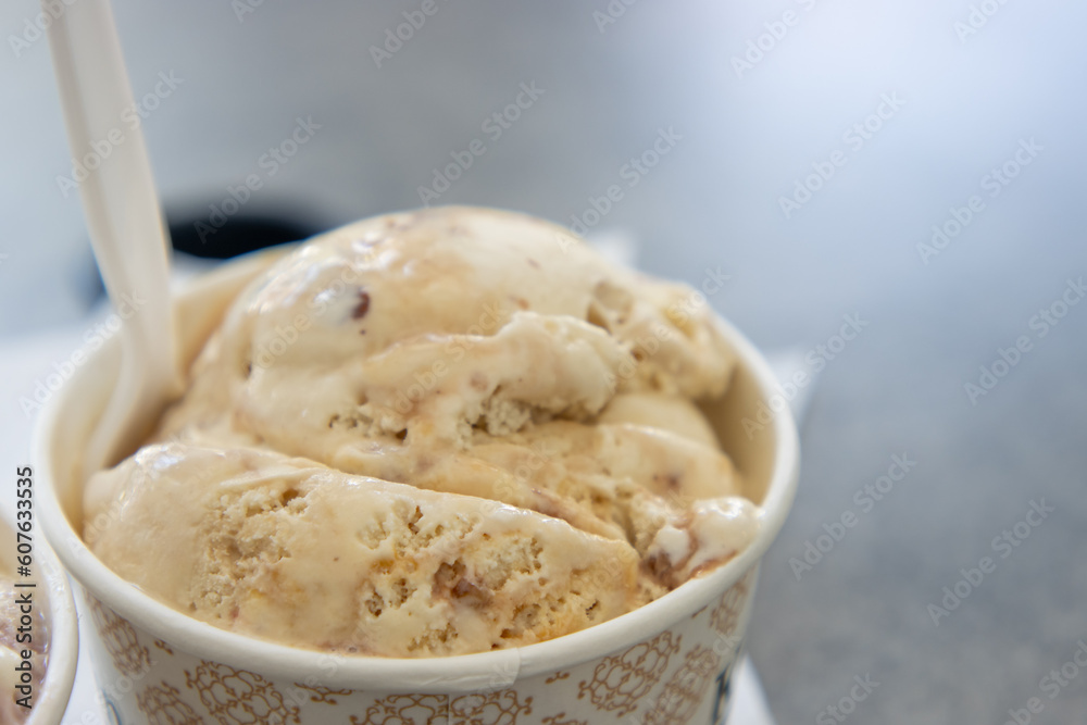 Cup of ice cream