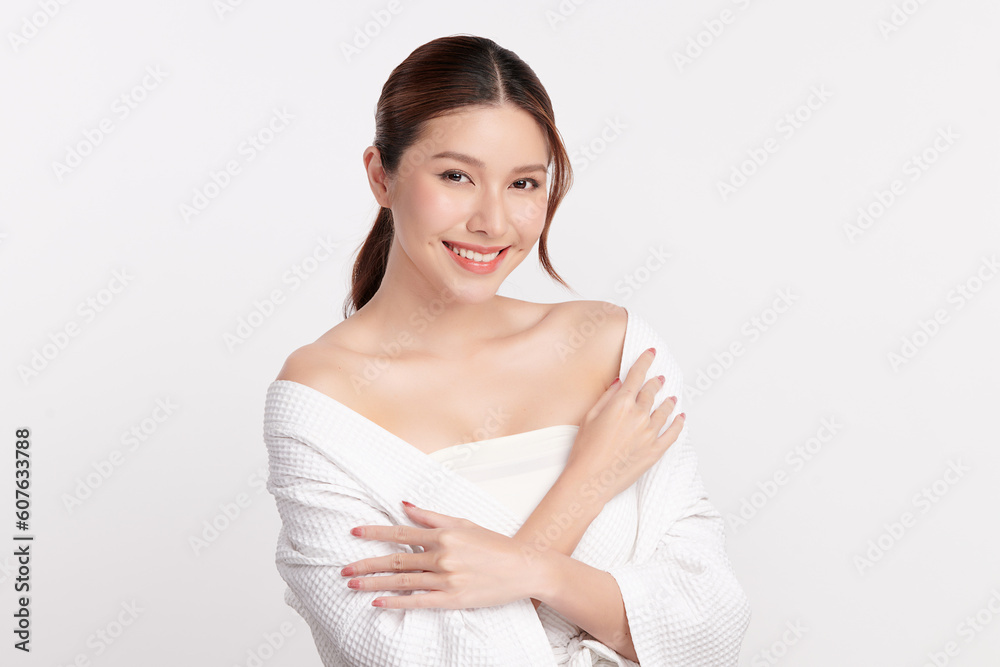 Beautiful young asian woman with clean fresh skin on white background, Face care, Facial treatment, Cosmetology, beauty and spa, Asian women portrait. Beautiful young asian woman with clean fresh skin on white background, Face care, Facial treatment, Cosmetology, beauty and spa, Asian women portrait.