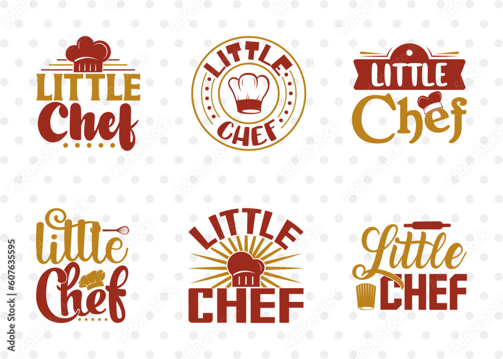 Little Chef SVG Bundle, Little Svg, Cooking Svg, Chef Svg, Kitchen