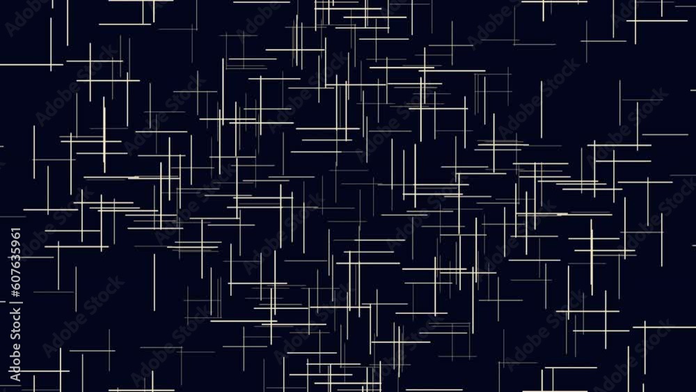Digital neon lines in rows on black gradient, motion abstract futuristic, space and cyber style background