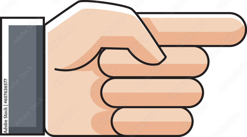 a vector icon design of a hand shape with forefinger pointing forward, this design can be used as an illustration of a hand as well as a hand shaped decorative element a vector icon design of a hand shape with forefinger pointing forward, this design can be used as an illustration of a hand as well as a hand shaped decorative element