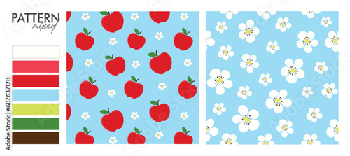 Samba design: Apple Seamless Pattern.