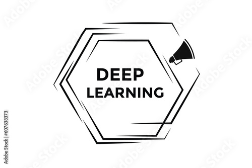 Deep learning button web banner templates. Vector Illustration 
