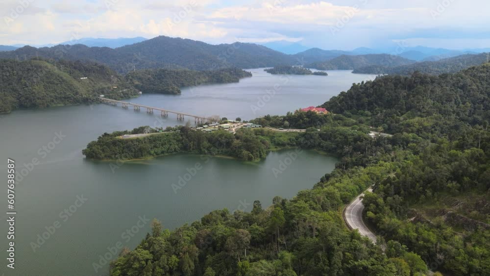 The aerial view of Royal Belum in Malaysia The aerial view of Royal Belum in Malaysia