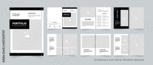 Portfolio layout Architecture portfolio interior portfolio template design