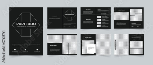 Architecture and interior portfolio professional portfolio design template 