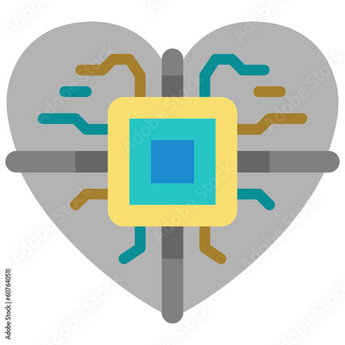 heart flat icon