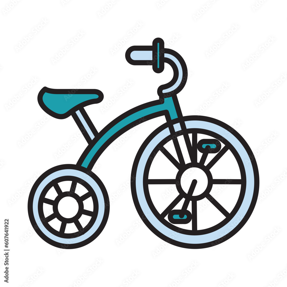 Filled Line TRICYCLE design vector icon design vector line icon svg Filled Line TRICYCLE design vector icon design vector line icon svg