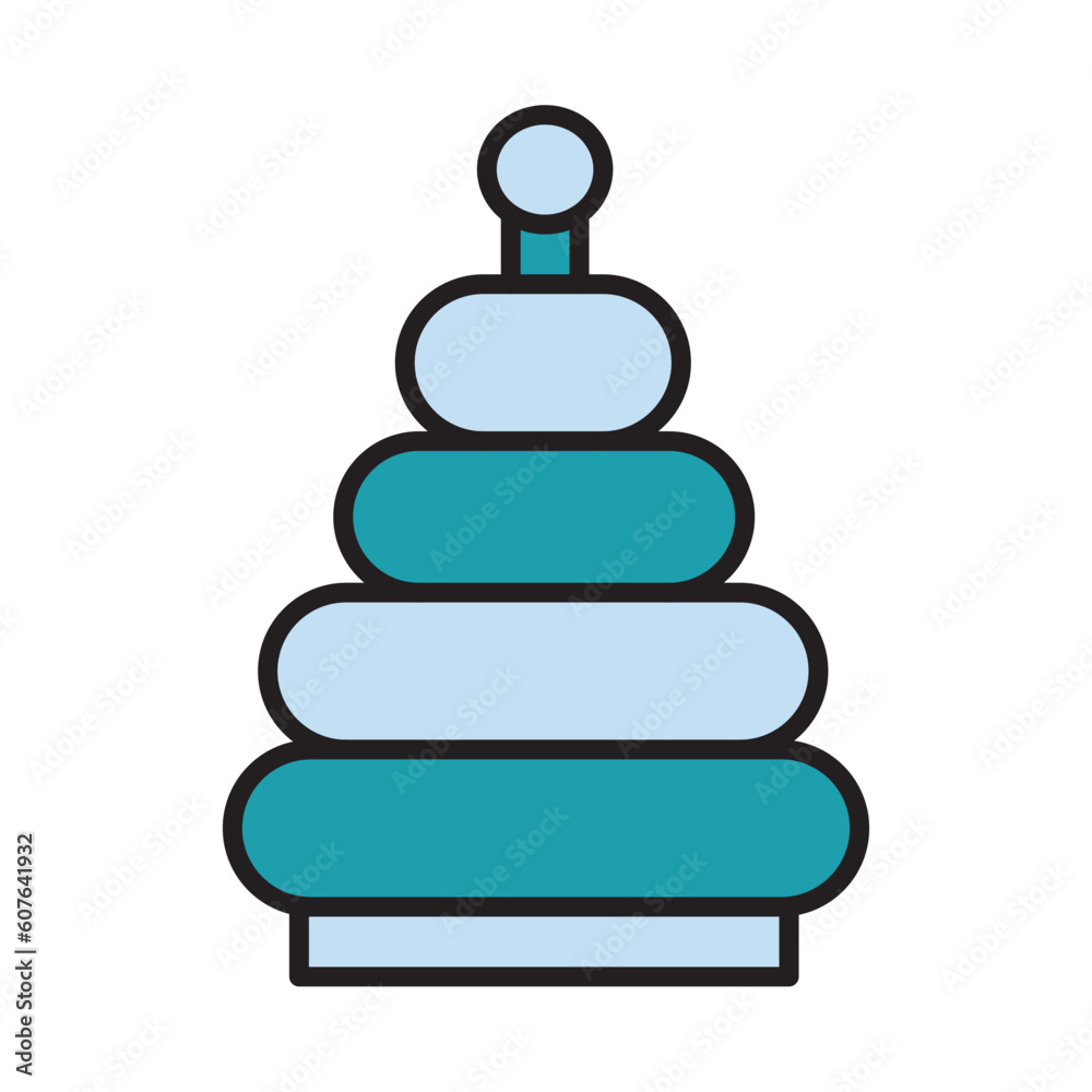Filled Line TOY RING DONUT design vector icon design vector line icon svg Filled Line TOY RING DONUT design vector icon design vector line icon svg