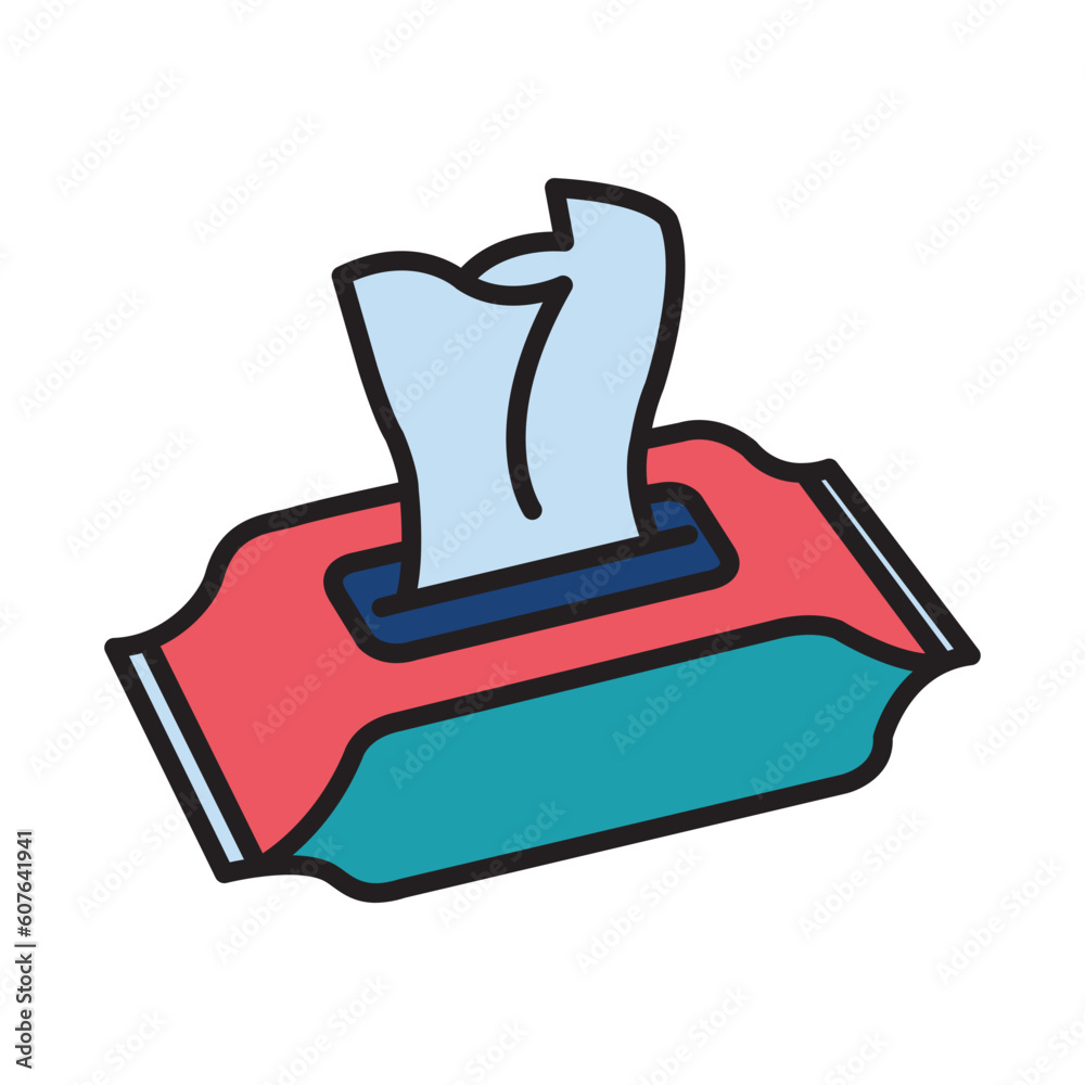 Filled Line WET WIPES design vector icon design vector line icon svg Filled Line WET WIPES design vector icon design vector line icon svg