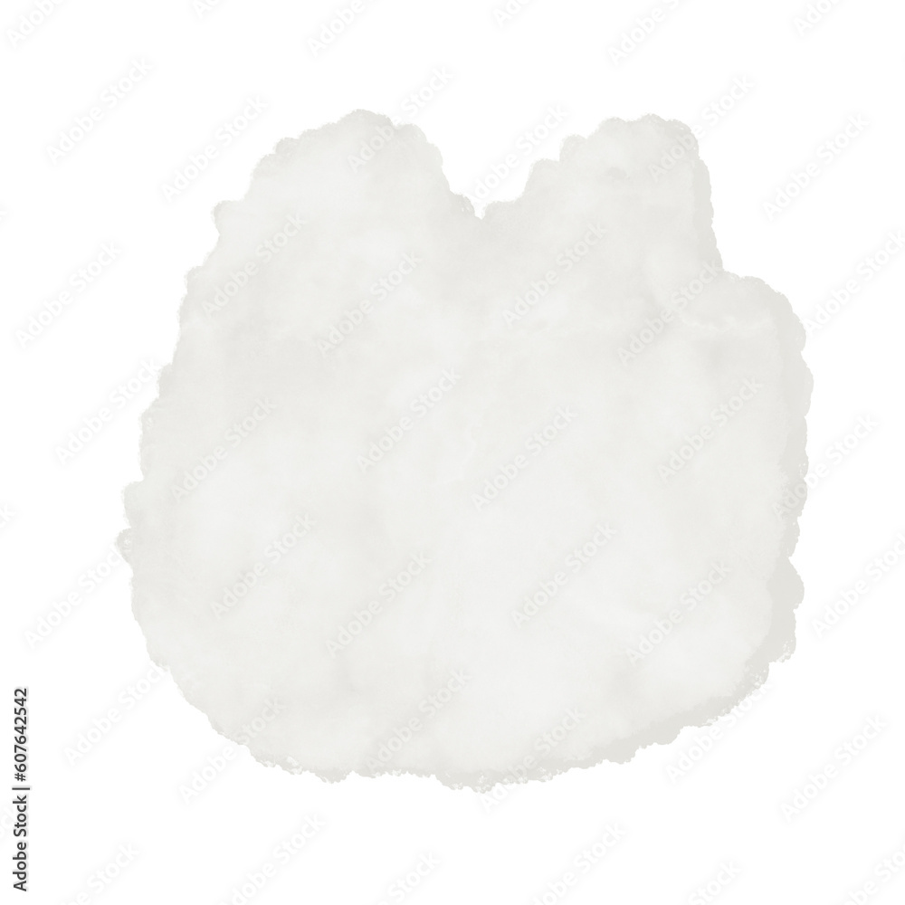 Fototapeta premium White Watercolor Abstract Shapes