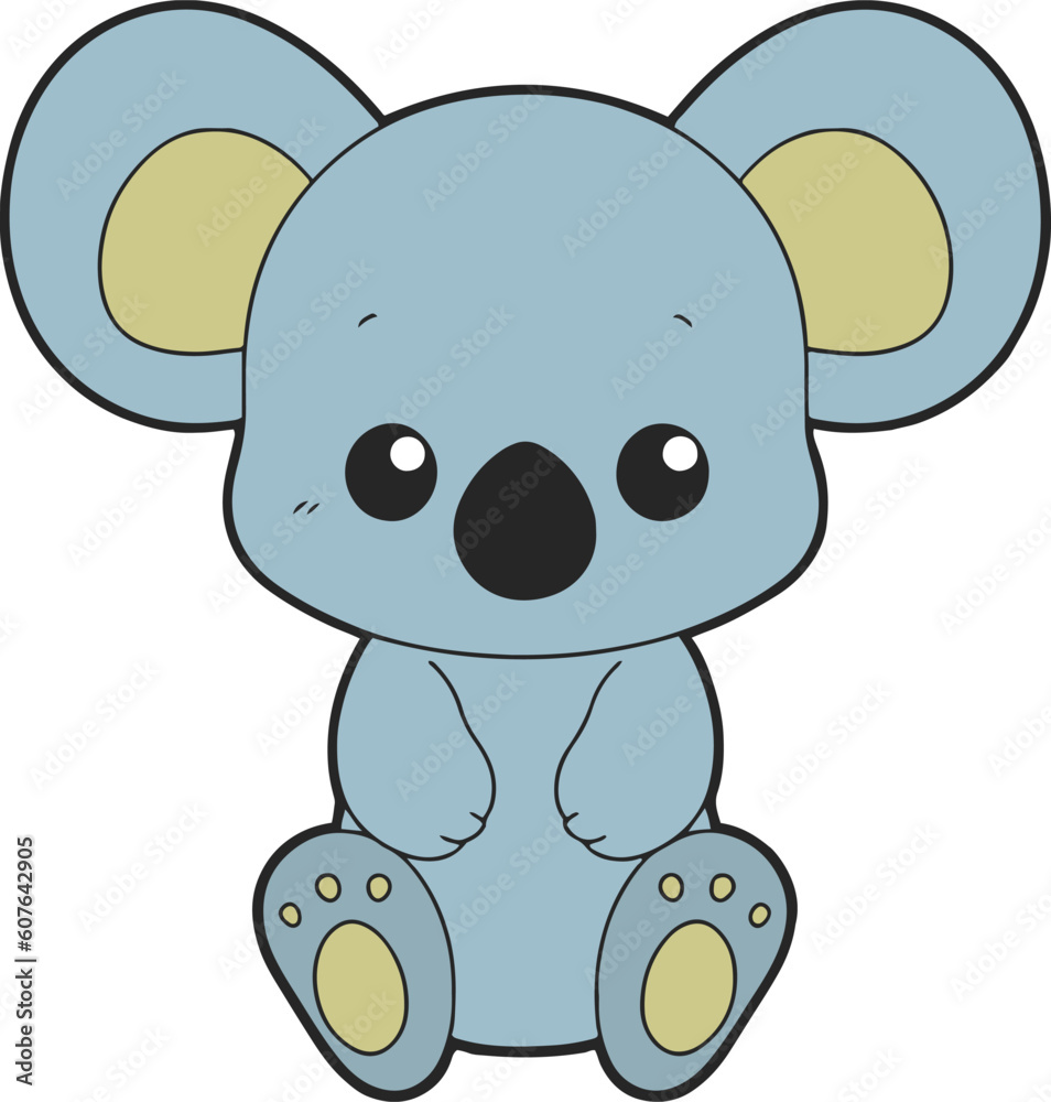Cute Koala cartoon. Koala clipart vector illustration Cute Koala cartoon. Koala clipart vector illustration